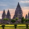 Sunset,Panoramic,View,At,The,Hindu,Temple,Prambanan,With,Colorful Prambanan Temple at Sunset and Ramayana Ballet (include Dinner in Rama Shinta Resto)
