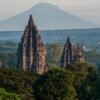 Prambanan,Temple,With,Mountain,Background Prambanan Temple at Sunset and Ramayana Ballet (include Dinner in Rama Shinta Resto)