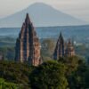 Prambanan,Temple,With,Mountain,Background Borobudur Temple, Prambanan Temple, and Ramayana Ballet (include Dinner in Rama Shinta Resto)