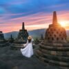 Tourist,Visiting,In,Ancient,Largest,Buddhist,Borobudur,Temple,At,Sunrise Borobudur Temple, Prambanan Temple, and Ramayana Ballet (no dinner included)